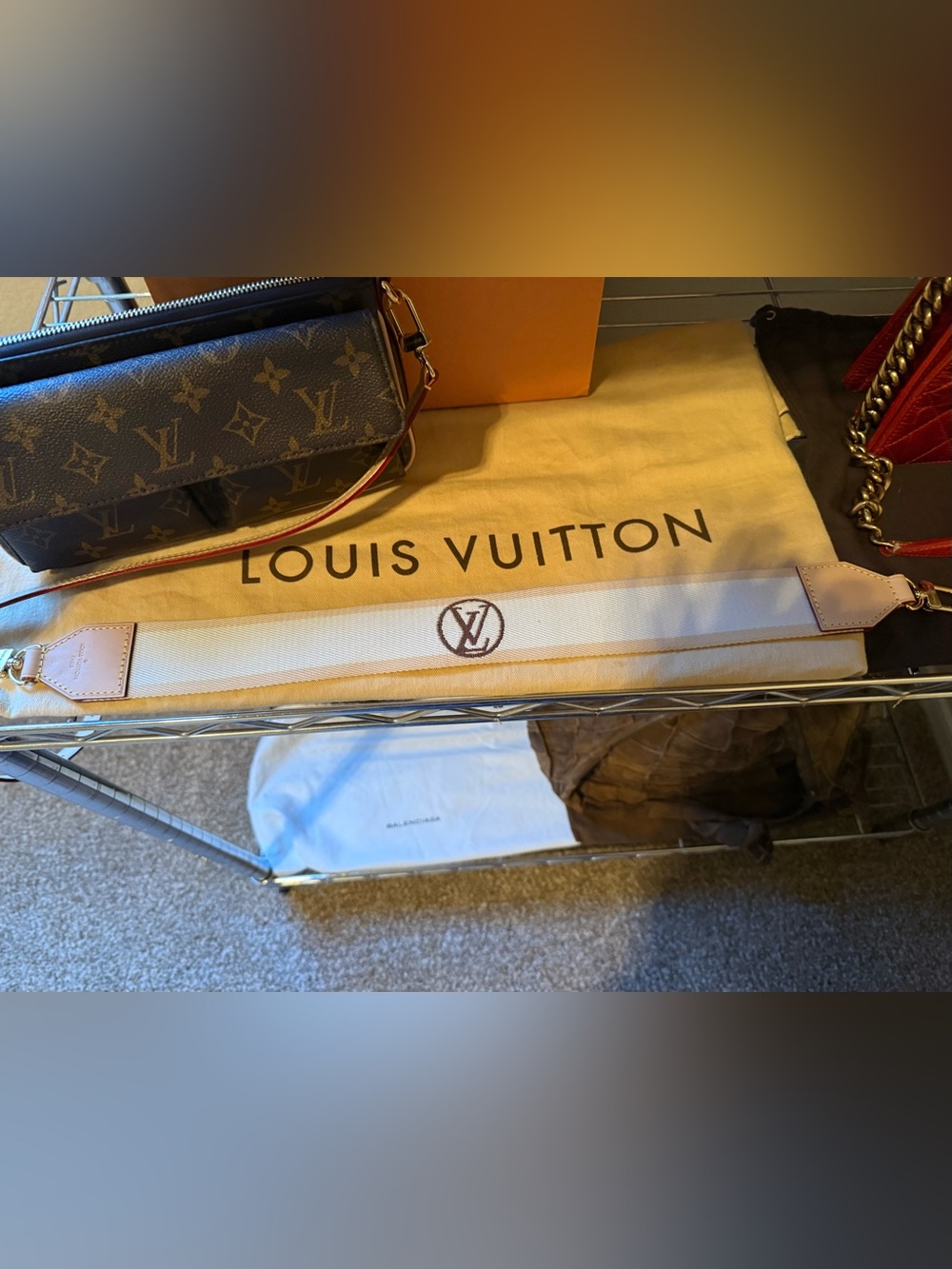 Brand New Louis Vuitton Vivacite Bag Cloth shoulder Strap